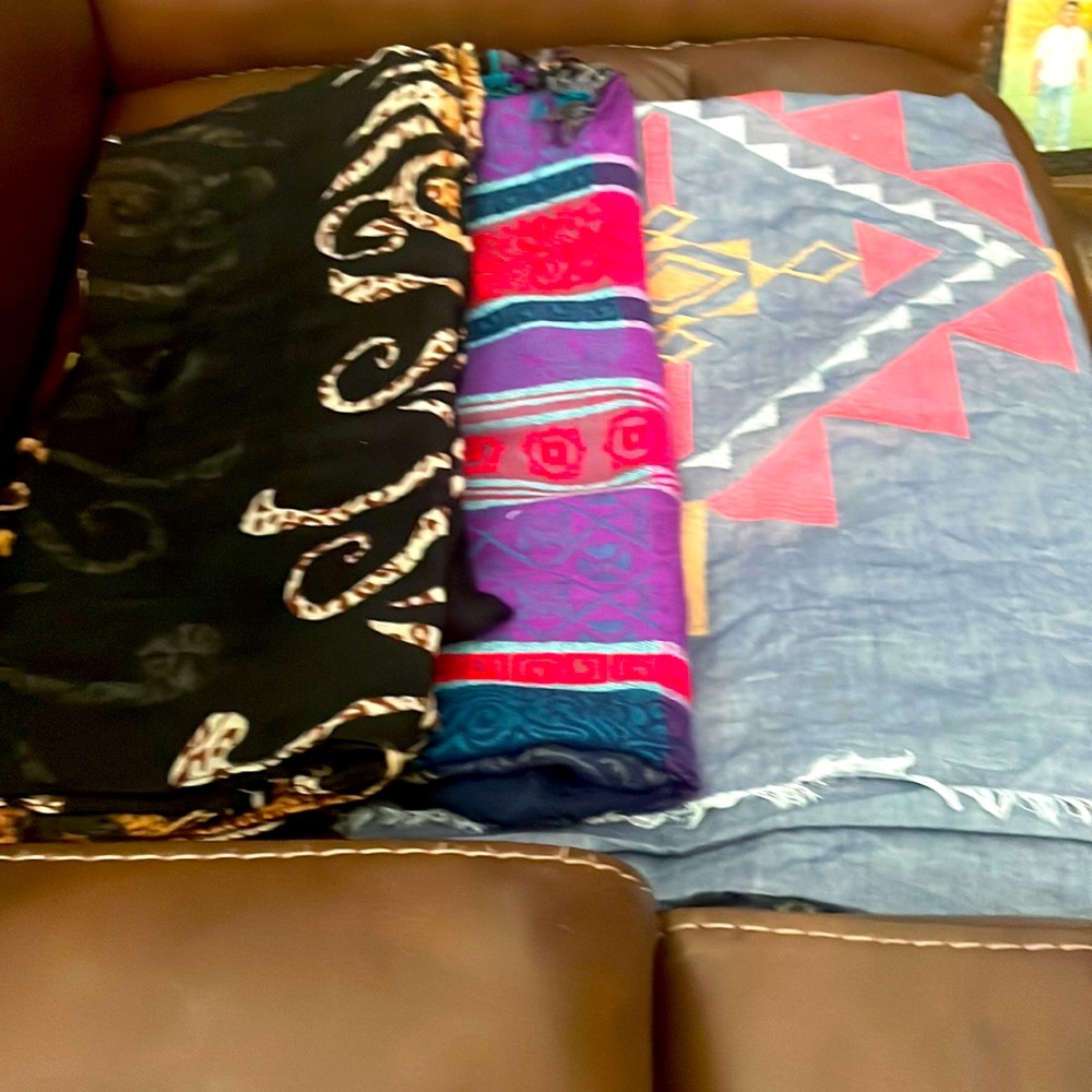 3 Scarfs one size fits all